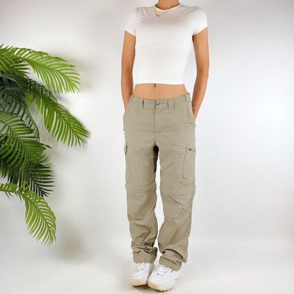 Vintage Columbia Khaki Indie Low Rise Gorpcore Convertible Cargo Pants / 30x30 - Picture 4 of 6